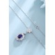 Ruif Jewelry Classic Design S925 Silver 1.78ct Lab Grown Emerald Sapphire And Ruby Pendant Necklace Gemstone Jewelry