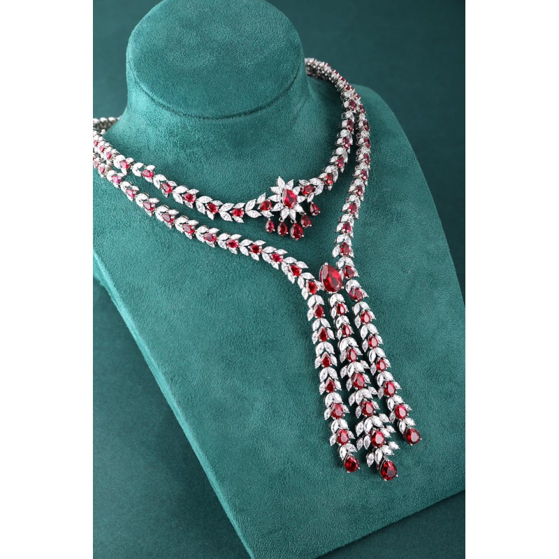 Ruif Jewelry Classic Design S925 Silver 58.49ct Lab Grown Ruby Pendant Necklace Gemstone Jewelry Ruif Jewelry Classic Design S925 Silver 58.49ct Lab Grown Ruby Pendant Necklace Gemstone Jewelry