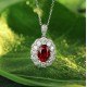 Ruif Jewelry Classic Design S925 Silver 3.0ct Lab Grown Ruby Pendant Necklace Gemstone Jewelry Ruif Jewelry Classic Design S925 Silver 3.0ct Lab Grown Ruby Pendant Necklace Gemstone Jewelry
