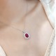Ruif Jewelry Classic Design S925 Silver 3.0ct Lab Grown Ruby Pendant Necklace Gemstone Jewelry Ruif Jewelry Classic Design S925 Silver 3.0ct Lab Grown Ruby Pendant Necklace Gemstone Jewelry