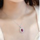 Ruif Jewelry Classic Design S925 Silver 3.0ct Lab Grown Ruby Pendant Necklace Gemstone Jewelry Ruif Jewelry Classic Design S925 Silver 3.0ct Lab Grown Ruby Pendant Necklace Gemstone Jewelry