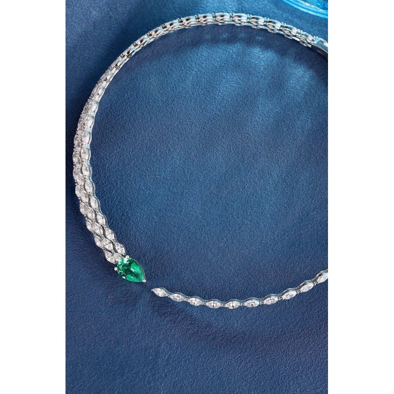 Ruif Jewelry Classic Design S925 Silver 2.99ct Lab Grown Emerald Pendant Necklace Gemstone Jewelry Ruif Jewelry Classic Design S925 Silver 2.99ct Lab Grown Emerald Pendant Necklace Gemstone Jewelry