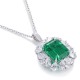 Ruif Jewelry Classic Design S925 Silver 4.38ct Lab Grown Emerald Pendant Necklace Gemstone Jewelry Ruif Jewelry Classic Design S925 Silver 4.38ct Lab Grown Emerald Pendant Necklace Gemstone Jewelry