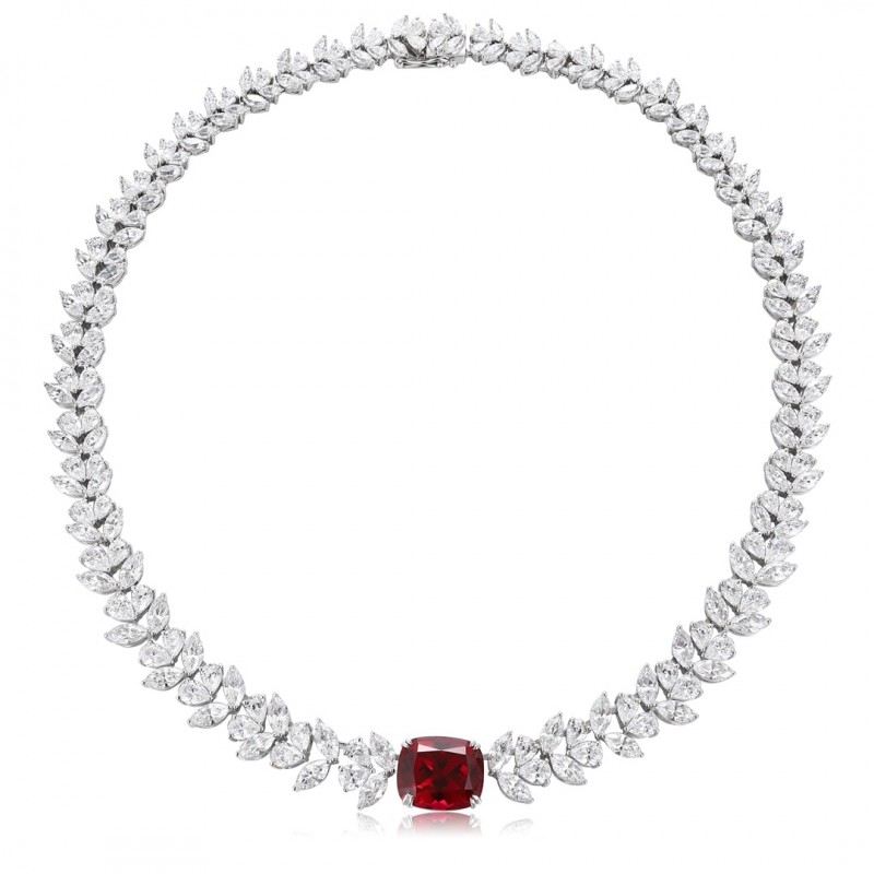 Ruif Jewelry Classic Design S925 Silver 13.08ct Lab Grown Ruby Pendant Necklace Gemstone Jewelry Ruif Jewelry Classic Design S925 Silver 13.08ct Lab Grown Ruby Pendant Necklace Gemstone Jewelry