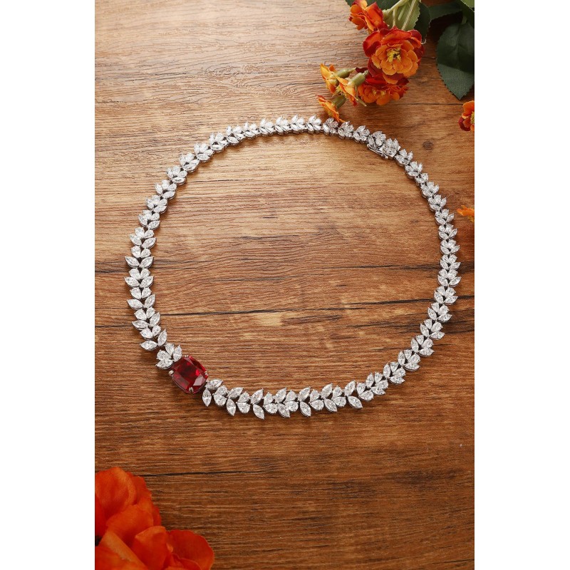 Ruif Jewelry Classic Design S925 Silver 13.08ct Lab Grown Ruby Pendant Necklace Gemstone Jewelry Ruif Jewelry Classic Design S925 Silver 13.08ct Lab Grown Ruby Pendant Necklace Gemstone Jewelry