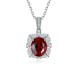 Ruif Jewelry Classic Design S925 Silver 3.63ct Lab Grown Ruby Pendant Necklace Gemstone Jewelry Ruif Jewelry Classic Design S925 Silver 3.63ct Lab Grown Ruby Pendant Necklace Gemstone Jewelry