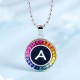 Ruif Jewelry Classic Design S925 Silver Rainbow Color Lab Grown Sapphire Pendant Necklace Gemstone Jewelry Ruif Jewelry Classic Design S925 Silver Rainbow Color Lab Grown Sapphire Pendant Necklace Gemstone Jewelry