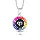 Ruif Jewelry Classic Design S925 Silver Rainbow Color Lab Grown Sapphire Pendant Necklace Gemstone Jewelry Ruif Jewelry Classic Design S925 Silver Rainbow Color Lab Grown Sapphire Pendant Necklace Gemstone Jewelry