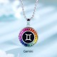 Ruif Jewelry Classic Design S925 Silver Rainbow Color Lab Grown Sapphire Pendant Necklace Gemstone Jewelry Ruif Jewelry Classic Design S925 Silver Rainbow Color Lab Grown Sapphire Pendant Necklace Gemstone Jewelry