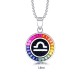 Ruif Jewelry Classic Design S925 Silver Rainbow Color Lab Grown Sapphire Pendant Necklace Gemstone Jewelry Ruif Jewelry Classic Design S925 Silver Rainbow Color Lab Grown Sapphire Pendant Necklace Gemstone Jewelry