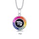 Ruif Jewelry Classic Design S925 Silver Rainbow Color Lab Grown Sapphire Pendant Necklace Gemstone Jewelry Ruif Jewelry Classic Design S925 Silver Rainbow Color Lab Grown Sapphire Pendant Necklace Gemstone Jewelry