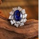 Ruif Jewelry Classic Design S925 Silver 5.99ct Lab Grown Ruby And Royal Blue Sapphire Ring Wedding Bands Ruif Jewelry Classic Design S925 Silver 5.99ct Lab Grown Ruby And Royal Blue Sapphire Ring Wedding Bands