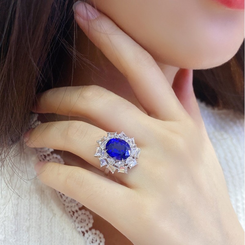 Ruif Jewelry Classic Design S925 Silver 5.99ct Lab Grown Ruby And Royal Blue Sapphire Ring Wedding Bands Ruif Jewelry Classic Design S925 Silver 5.99ct Lab Grown Ruby And Royal Blue Sapphire Ring Wedding Bands