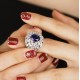 Ruif Jewelry Classic Design S925 Silver Lab Grown Ruby And Royal Blue Sapphire Ring Oval Shape Wedding Bands Ruif Jewelry Classic Design S925 Silver Lab Grown Ruby And Royal Blue Sapphire Ring Oval Shape Wedding Bands