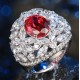 Ruif Jewelry Classic Design S925 Silver Lab Grown Ruby And Royal Blue Sapphire Ring Oval Shape Wedding Bands Ruif Jewelry Classic Design S925 Silver Lab Grown Ruby And Royal Blue Sapphire Ring Oval Shape Wedding Bands