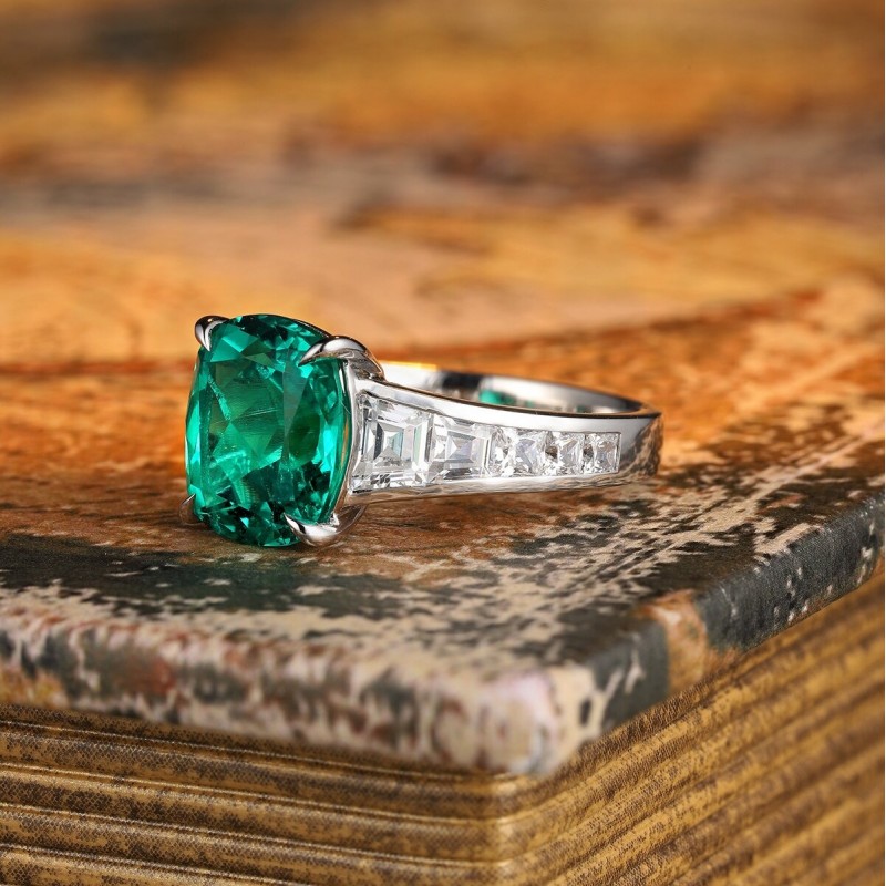 Ruif Jewelry Classic Design S925 Silver 3.49ct Lab Grown Emerald Ring Ruby And Royal Blue Sapphire Ring Wedding Bands Ruif Jewelry Classic Design S925 Silver 3.49ct Lab Grown Emerald Ring Ruby And Royal Blue Sapphire Ring Wedding Bands