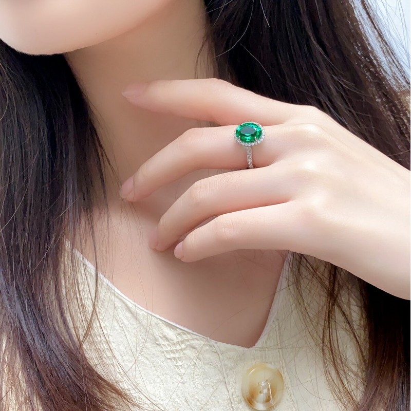 Ruif Jewelry Classic Design S925 Silver 2.59ct Lab Grown Emerald Ring Ruby And Royal Blue Sapphire Ring Wedding Bands Ruif Jewelry Classic Design S925 Silver 2.59ct Lab Grown Emerald Ring Ruby And Royal Blue Sapphire Ring Wedding Bands