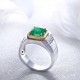 Ruif Jewelry Classic Design S925 Silver 2.31ct Lab Grown Emerald Ring Wedding Bands Ruif Jewelry Classic Design S925 Silver 2.31ct Lab Grown Emerald Ring Wedding Bands