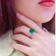 Ruif Jewelry Classic Design S925 Silver 5.42ct Lab Grown Emerald Ring Wedding Bands Ruif Jewelry Classic Design S925 Silver 5.42ct Lab Grown Emerald Ring Wedding Bands