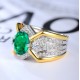 Ruif Jewelry Classic Design S925 Silver 2.51ct/3.6ct Lab Grown Emerald/Sapphire Ring Wedding Bands Ruif Jewelry Classic Design S925 Silver 2.51ct/3.6ct Lab Grown Emerald/Sapphire Ring Wedding Bands