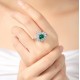 Ruif Jewelry Classic Design S925 Silver 1.84ct Lab Grown Emerald Ring Wedding Bands
