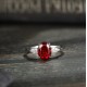 Ruif Jewelry Classic Design S925 Silver 2.12ct Lab Grown Ruby Ring Wedding Bands Ruif Jewelry Classic Design S925 Silver 2.12ct Lab Grown Ruby Ring Wedding Bands