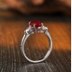 Ruif Jewelry Classic Design S925 Silver 2.12ct Lab Grown Ruby Ring Wedding Bands Ruif Jewelry Classic Design S925 Silver 2.12ct Lab Grown Ruby Ring Wedding Bands
