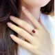 Ruif Jewelry Classic Design S925 Silver 2.12ct Lab Grown Ruby Ring Wedding Bands Ruif Jewelry Classic Design S925 Silver 2.12ct Lab Grown Ruby Ring Wedding Bands