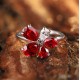 Ruif Jewelry Classic Design S925 Silver 2.97ct Lab Grown Ruby Ring Wedding Bands Ruif Jewelry Classic Design S925 Silver 2.97ct Lab Grown Ruby Ring Wedding Bands
