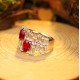 Ruif Jewelry Classic Design S925 Silver 2.22ct Lab Grown Ruby Ring Wedding Bands Ruif Jewelry Classic Design S925 Silver 2.22ct Lab Grown Ruby Ring Wedding Bands