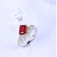 Ruif Jewelry Classic Design S925 Silver 2.06ct Lab Grown Ruby Ring Wedding Bands Ruif Jewelry Classic Design S925 Silver 2.06ct Lab Grown Ruby Ring Wedding Bands