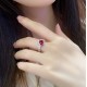 Ruif Jewelry Classic Design S925 Silver 2.06ct Lab Grown Ruby Ring Wedding Bands Ruif Jewelry Classic Design S925 Silver 2.06ct Lab Grown Ruby Ring Wedding Bands