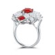Ruif Jewelry Classic Design S925 Silver 3.2ct Lab Grown Ruby Ring Wedding Bands Ruif Jewelry Classic Design S925 Silver 3.2ct Lab Grown Ruby Ring Wedding Bands