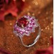 Ruif Jewelry Classic Design S925 Silver 3.5ct Lab Grown Ruby Ring Wedding Bands Ruif Jewelry Classic Design S925 Silver 3.5ct Lab Grown Ruby Ring Wedding Bands