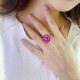 Ruif Jewelry Classic Design S925 Silver 3.5ct Lab Grown Ruby Ring Wedding Bands Ruif Jewelry Classic Design S925 Silver 3.5ct Lab Grown Ruby Ring Wedding Bands