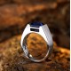 Ruif Jewelry Classic Design S925 Silver 3.51ct Lab Grown Sapphire Ring Wedding Bands Men's ring Ruif Jewelry Classic Design S925 Silver 3.51ct Lab Grown Sapphire Ring Wedding Bands Men's ring