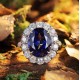 Ruif Jewelry Classic Design S925 Silver 9.145ct Lab Grown Sapphire Ring Wedding Bands ring Ruif Jewelry Classic Design S925 Silver 9.145ct Lab Grown Sapphire Ring Wedding Bands ring