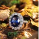 Ruif Jewelry Classic Design S925 Silver 9.145ct Lab Grown Sapphire Ring Wedding Bands ring Ruif Jewelry Classic Design S925 Silver 9.145ct Lab Grown Sapphire Ring Wedding Bands ring