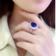 Ruif Jewelry Classic Design S925 Silver 9.145ct Lab Grown Sapphire Ring Wedding Bands ring Ruif Jewelry Classic Design S925 Silver 9.145ct Lab Grown Sapphire Ring Wedding Bands ring