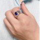 Ruif Jewelry Classic Design S925 Silver 2.86ct Lab Grown Sapphire Ring Wedding Bands ring