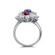 Ruif Jewelry Classic Design S925 Silver Lab Grown Sapphire Ruby Ring Wedding Bands ring Ruif Jewelry Classic Design S925 Silver Lab Grown Sapphire Ruby Ring Wedding Bands ring
