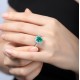 Ruif Jewelry Classic Design S925 Silver 2.32ct Lab Grown Emerald And Sapphire Ring Wedding Bands Ruif Jewelry Classic Design S925 Silver 2.32ct Lab Grown Emerald And Sapphire Ring Wedding Bands