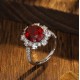 Ruif Jewelry Classic Design S925 Silver 7.56ct Lab Grown Ruby Ring Wedding Bands Ruif Jewelry Classic Design S925 Silver 7.56ct Lab Grown Ruby Ring Wedding Bands
