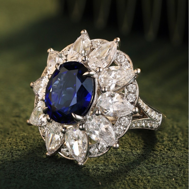 Ruif Jewelry Classic Design S925 Silver 6.6ct Lab Grown Ruby And Royal Blue Sapphire Ring Wedding Bands Ruif Jewelry Classic Design S925 Silver 6.6ct Lab Grown Ruby And Royal Blue Sapphire Ring Wedding Bands