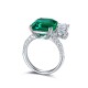 Ruif Jewelry Classic Design S925 Silver 6.73ct Lab Grown Emerald Ring Wedding Bands Ruif Jewelry Classic Design S925 Silver 6.73ct Lab Grown Emerald Ring Wedding Bands