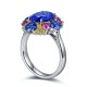 Ruif Jewelry Classic Design S925 Silver 2.913ct Lab Grown Sapphire Ring Wedding Bands ring Ruif Jewelry Classic Design S925 Silver 2.913ct Lab Grown Sapphire Ring Wedding Bands ring