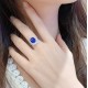 Ruif Jewelry Classic Design S925 Silver 2.41ct Lab Grown Emerald Ring Ruby And Royal Blue Sapphire Ring Wedding Bands Ruif Jewelry Classic Design S925 Silver 2.41ct Lab Grown Emerald Ring Ruby And Royal Blue Sapphire Ring Wedding Bands