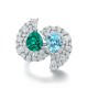 Ruif Jewelry Classic Design S925 Silver 2.9ct Lab Grown Emerald Ring Wedding Bands Ruif Jewelry Classic Design S925 Silver 2.9ct Lab Grown Emerald Ring Wedding Bands