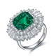 Ruif Jewelry Classic Design S925 Silver 6.63ct Lab Grown Emerald Ring Wedding Bands Ruif Jewelry Classic Design S925 Silver 6.63ct Lab Grown Emerald Ring Wedding Bands