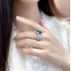 Ruif Jewelry Classic Design S925 Silver 2.529ct Lab Grown Emerald Ring Wedding Bands